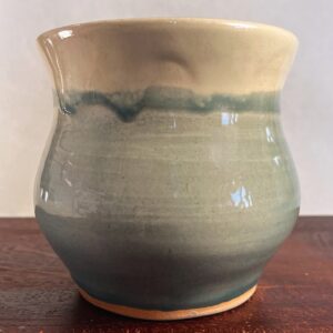 Faded blue small vase