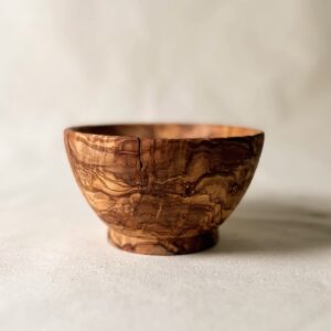 Carved olive tree small bowl