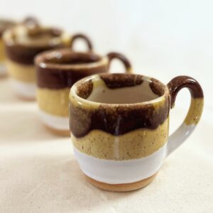 Brown sugar set of 4 espresso cups