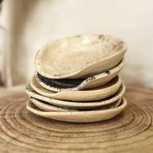 Speckled spoon rest in Grey