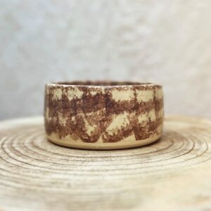 Walnut layered dog bowl