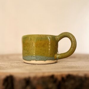 Mustard blend espresso cups