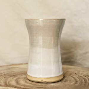Faded beige table vase
