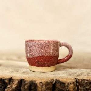 The Glitter and pink espresso cup