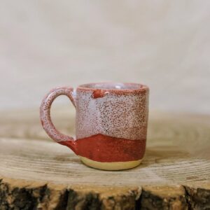 The Glitter and pink tall espresso cup