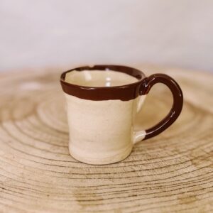 Little brown rim mug