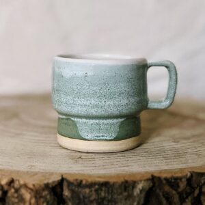 Faded ocean waves mug