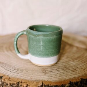Mermaid on white shores large mug