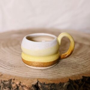 Faded yellow mug